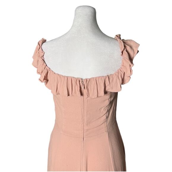 Reformation Verbena Off The Shoulder Ruffle Maxi Dress sz 6 - Picture 5 of 16
